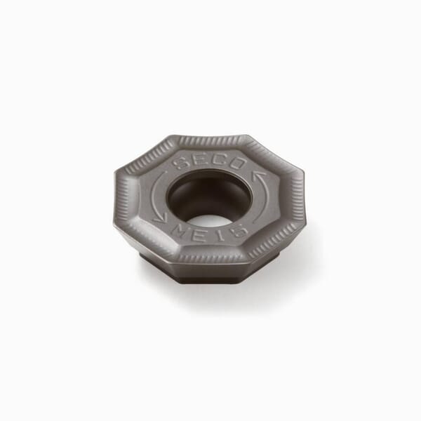 Seco 00005743 Milling Insert, ANSI Code: OFET070405TN-ME15 F40M, OFET Insert, 070405 Insert, Carbide, Manufacturers Grade: F40M, Octagon Shape, Material Grade: C5