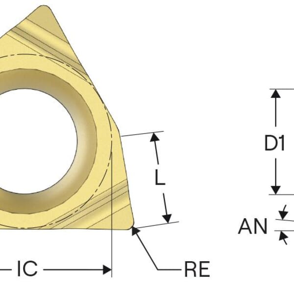Seco 00096763 Boring Insert, ANSI Code: WBGW030102, WBGW Insert, 4 mm Inscribed Circle, Carbide, Manufacturers Grade: 91J3