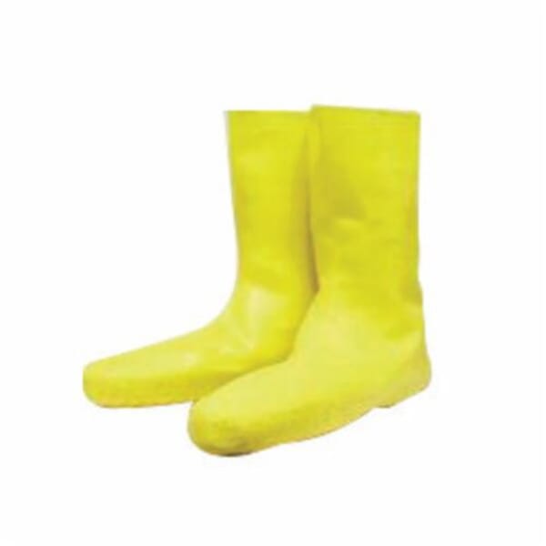 Servus Boots A352-YLW-1XL Disposable Waterproof Overboots, Mens, ANSI Z41-1991, ASTM F2413-11, CAN/CSA Z195-09, OSHA 1910.136, SZ 12 to 13 Fits Shoe, Soft Toe, Yellow, Non-Slip Sole, Pull-On Closure, Latex Upper & Midsole, Latex Outsole