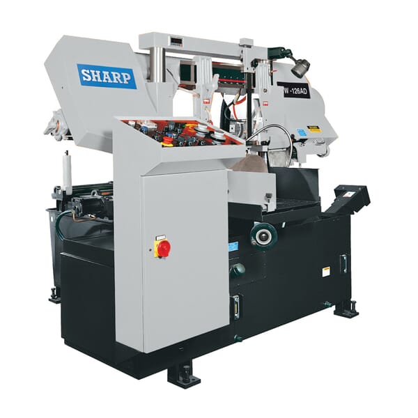 Sharp SW-126AD SW-AD Series Horizontal Automatic Band Saw With Double Column, 5 hp, 66 to 328 fpm Speed
