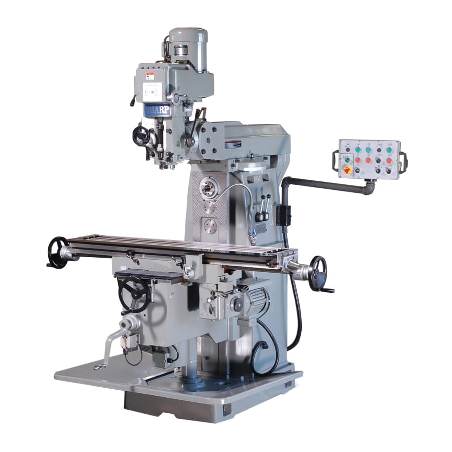 Sharp VH-25 Horizontal/Vertical Knee Type Manual Milling Machine