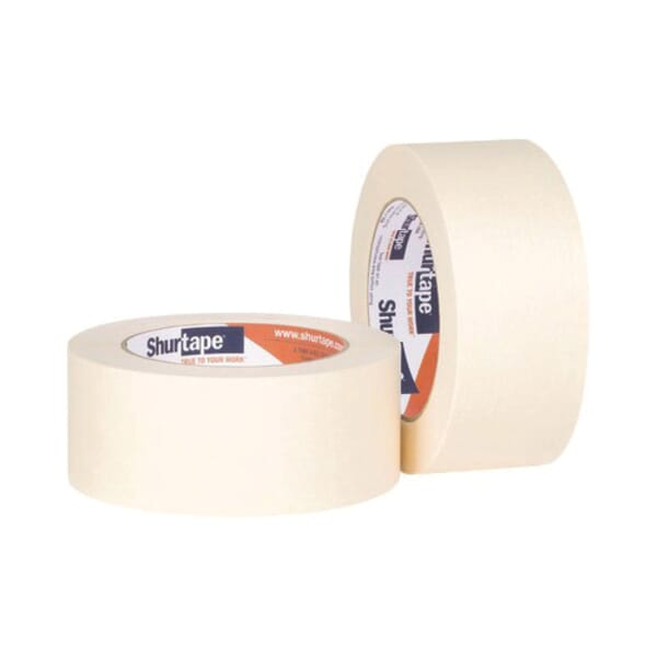 Shurtape 101008 CP 106 General Purpose Masking Tape, 55 m L x 48 mm W, 4.8 mil THK, Synthetic Rubber Adhesive, Flexible Crepe Paper Backing redirect to product page