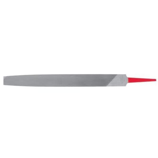 Simonds Hand File Division 73256000 American Pattern Long Angle Lathe Flat File, 12 in L, Single Cut