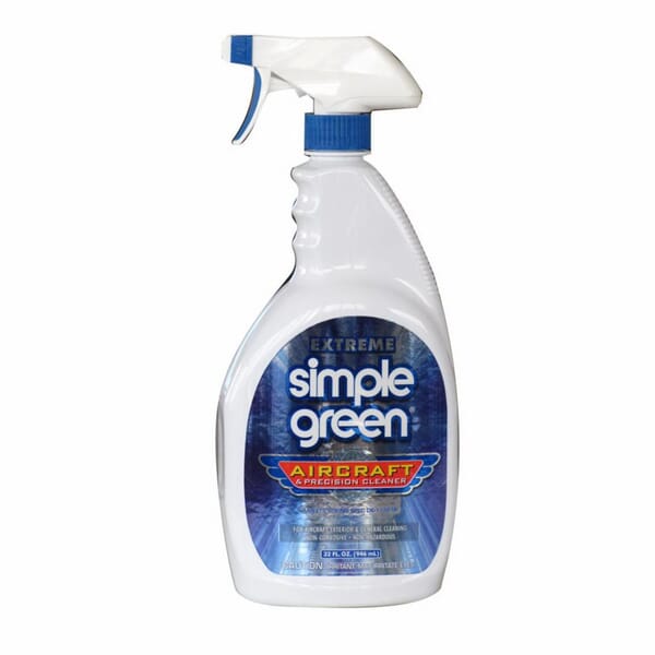 Simple Green 0110001213412 Extreme Aircraft and Precision Cleaner, 32 oz Spray Bottle, Liquid, Clear