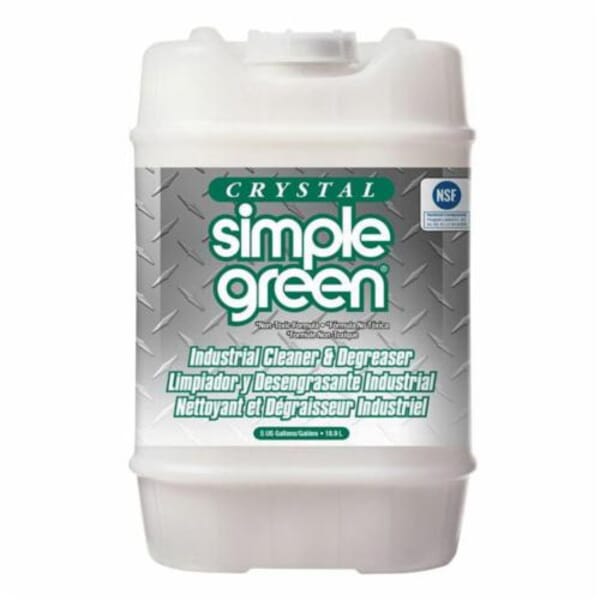 Simple Green 0600000119005 Heavy Duty Cleaner and Degreaser, 5 gal Pail, Liquid, Clear, Mild Detergent