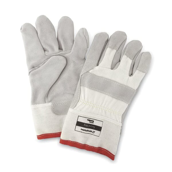 Sperian by Honeywell Canvas/Premium Split Leather, Gauntlet Cuff, Resists: Cut, Abrasion, Oil, Puncture, Perforation, Slash and Tear, ANSI Cut-Resistance Level: A3, Paired Hand