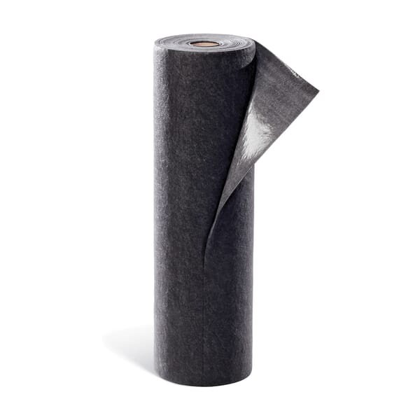 SpillTech NRT100S-BK Floor Grabber Lightweight Universal High Traffic Mat Roll, 100 ft L x 36 in W, 8 gal Absorption, Polypropylene