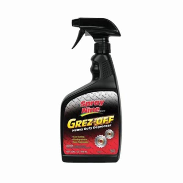 Spray Nine 22732 Grez-Off Degreaser, 32 oz Spray Bottle, Liquid, Orange, Citrus