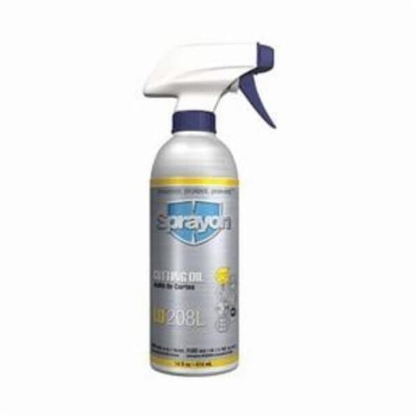 Sprayon S000208LQ Liqui-Sol LU 208L Light Pressure Cutting Oil, 14 oz Spray Bottle, Petroleum, Liquid, Amber