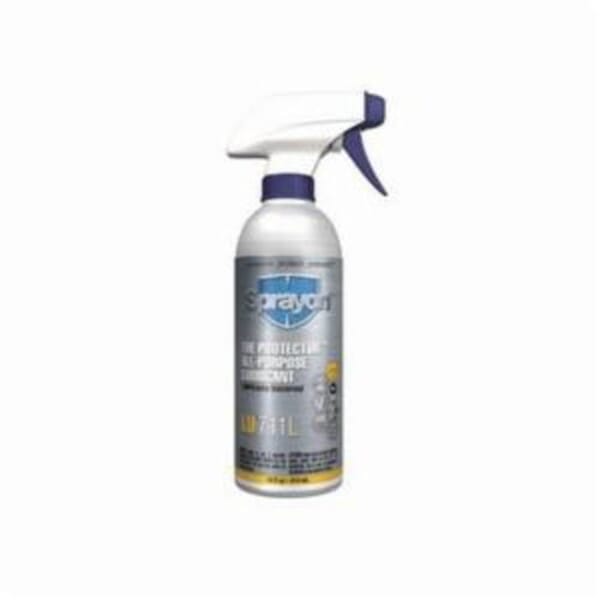Sprayon S000711LQ The Protector LU711L All-Purpose Light Pressure Penetrating Lubricant, 16 oz Spray Bottle, Liquid Form, Amber, 0.82