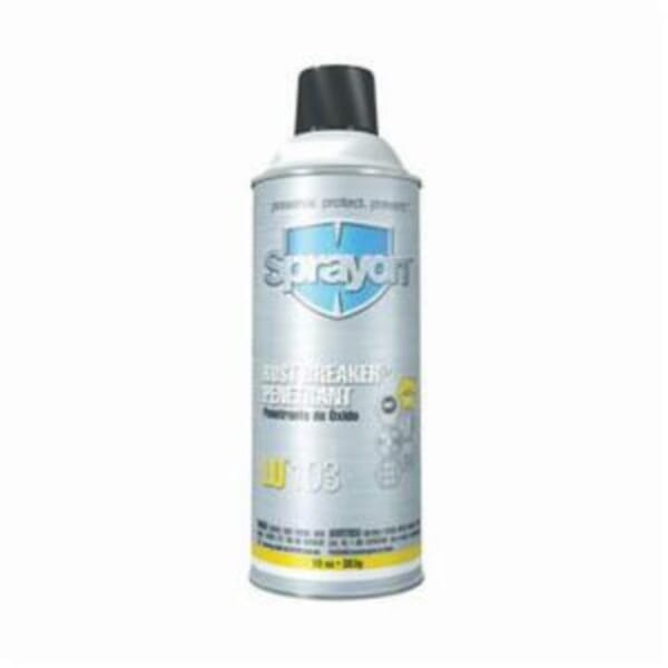 Sprayon Sprayon S00103000 Rust Breaker LU103 Heavy Duty Rust Penetrant, 10 oz Aerosol Can, Liquid, Amber, 0.8