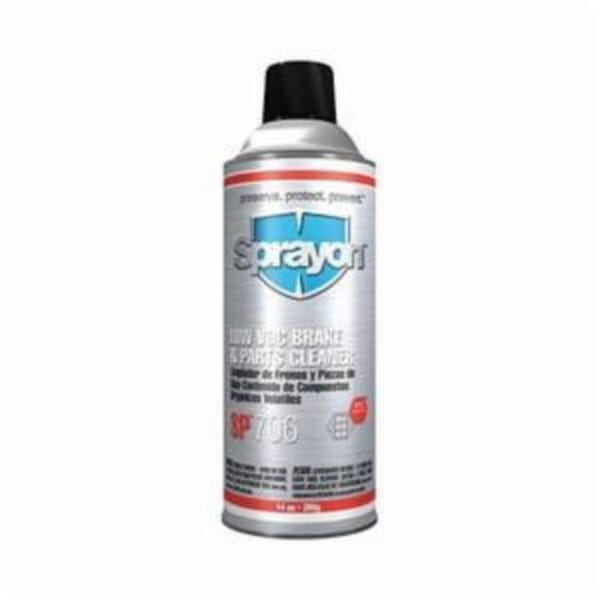 Sprayon S20706000 SP706 Brake and Parts Cleaner, 20 oz Aerosol Can, Mild Solvent Odor/Scent, Clear, Liquid Form