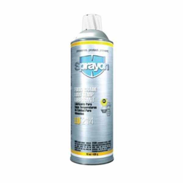 Sprayon S00214000 LU214 Low Temperature Lubricant, 20 oz Aerosol Can, Liquid, Clear, 0.75