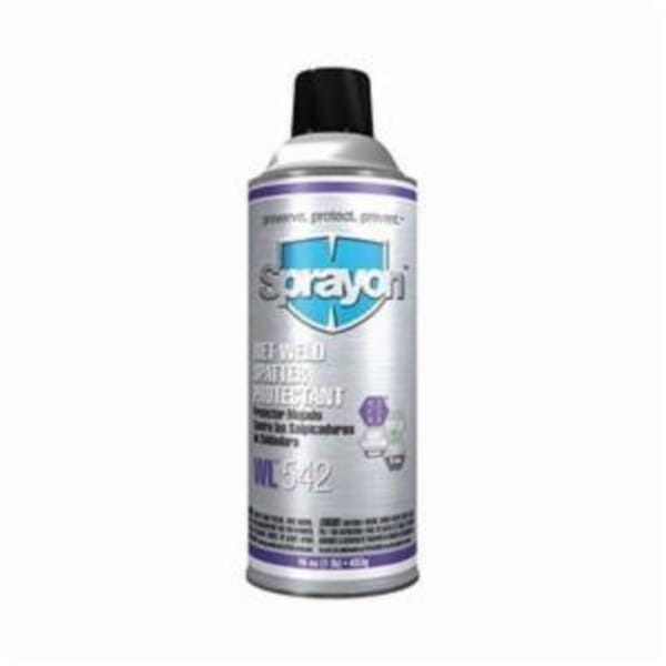 Sprayon S00542000 WL542 Wet Weld Spatter Protectant With Methylene Chloride, 15.5 oz Aerosol Can, Liquid Form, Clear