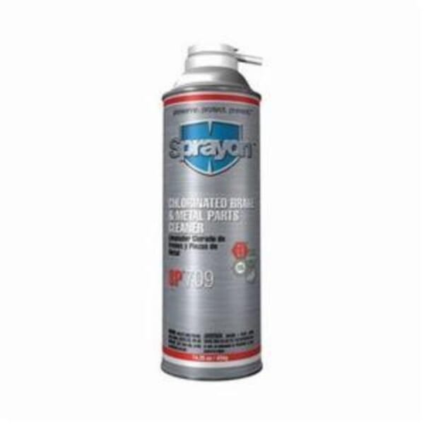 Sprayon S00709000 SP709 Non-Flammable Brake and Parts Cleaner, 20 oz Aerosol Can, Liquid, Clear, Strong