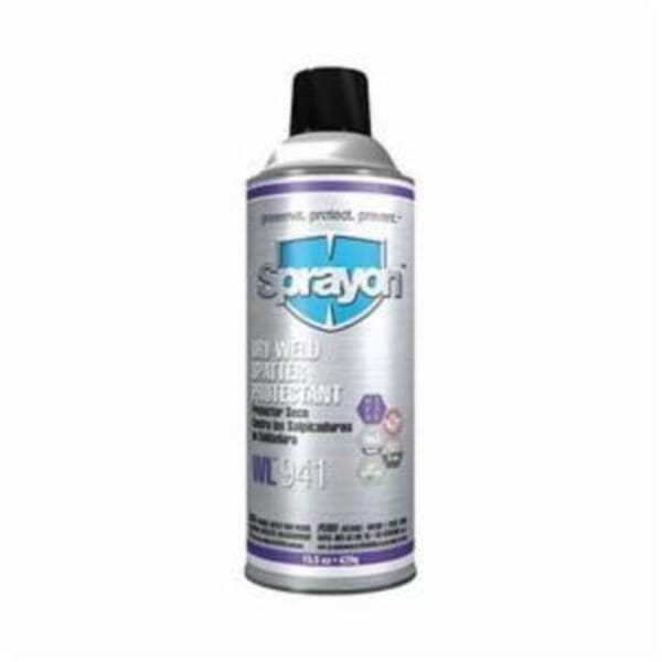 Sprayon S00941000 WL941 Dry Weld Spatter Protectant Without Methylene Chloride, 15.5 oz Aerosol Can, Liquid Form, White