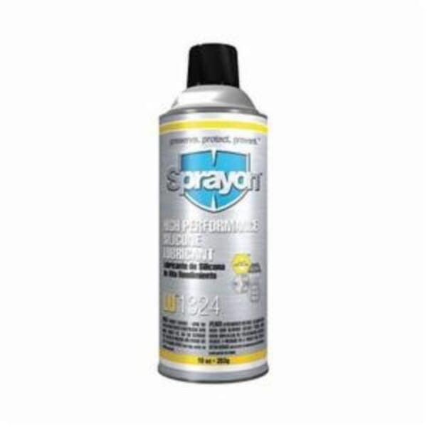 Sprayon S01324000 LU1324 High Performance Light Pressure Silicone Lubricant, 16 oz Aerosol Can, Liquid Form, Clear Glass, -40 to 400 deg F