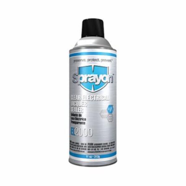 Sprayon S02000000 EL 2000 Electrical Lacquer Sealer, 11 oz Container, Liquid Form, Clear, 10 to 15 sq-ft/can Coverage