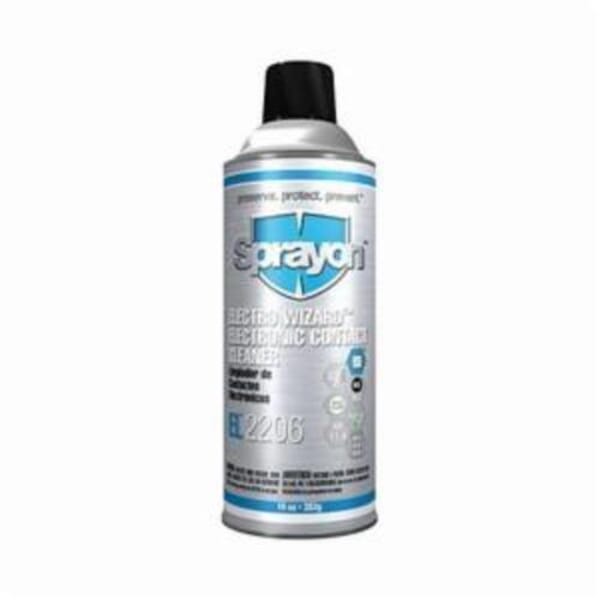 Sprayon S02206000 EL2206 Electro Wizard Electronic Contact Cleaner, 10 oz Aerosol Can, Liquid, Clear, Mild Solvent
