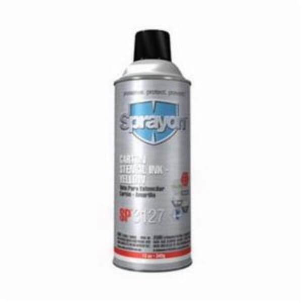 Sprayon Sprayon S03127000 SP3100 Stencil Ink, 12 oz Aerosol Can, Yellow, Liquid, 0.73