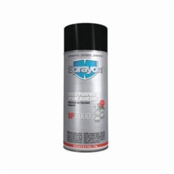 Sprayon S07000000 SP 7000 Flammable Multi-Purpose Spray Adhesive, 24 oz Aerosol Can, Off-White, -20 to 350 deg F