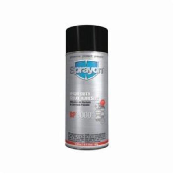 Sprayon S09000000 SP 9000 Flammable Heavy Duty Spray Adhesive, 24 oz Aerosol Can, Off-White, -20 to 350 deg F