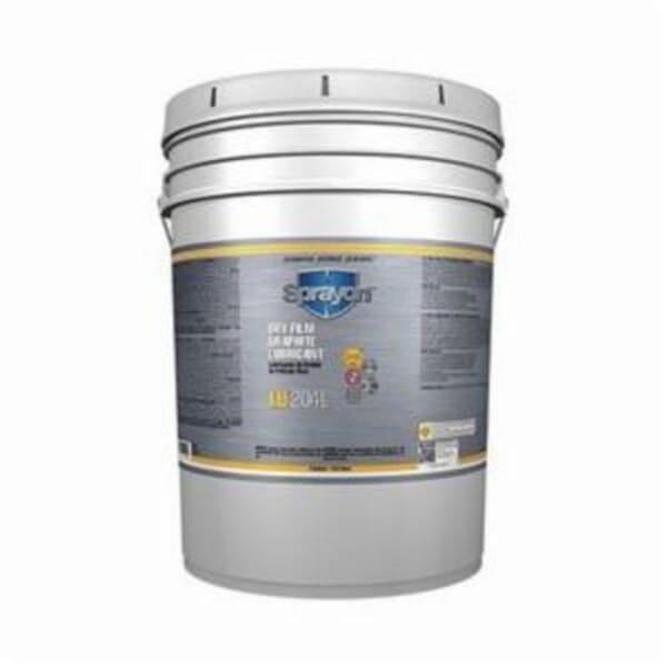 Sprayon S20405000 LU204L Liqui-Sol Conductive Medium Pressure Non-Aerosol Dry Film Graphite Lubricant, 5 gal Pail, Liquid Form, Black, 0.8