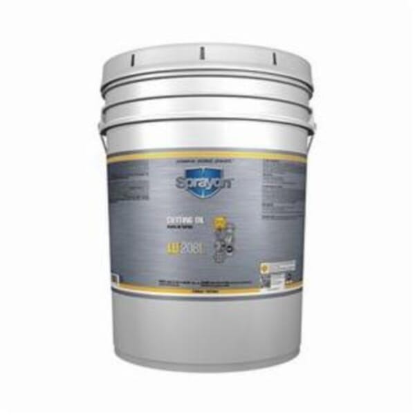 Sprayon S20805000 Liqui-Sol LU 208L Light Pressure Cutting Oil, 5 gal Pail, Petroleum, Liquid, Amber