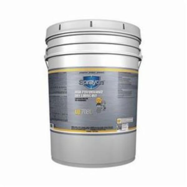 Sprayon S70805000 LU708 Extreme Pressure High Performance Non-Aerosol Dry Lubricant, 5 gal Pail, Liquid Form, White, 0.72