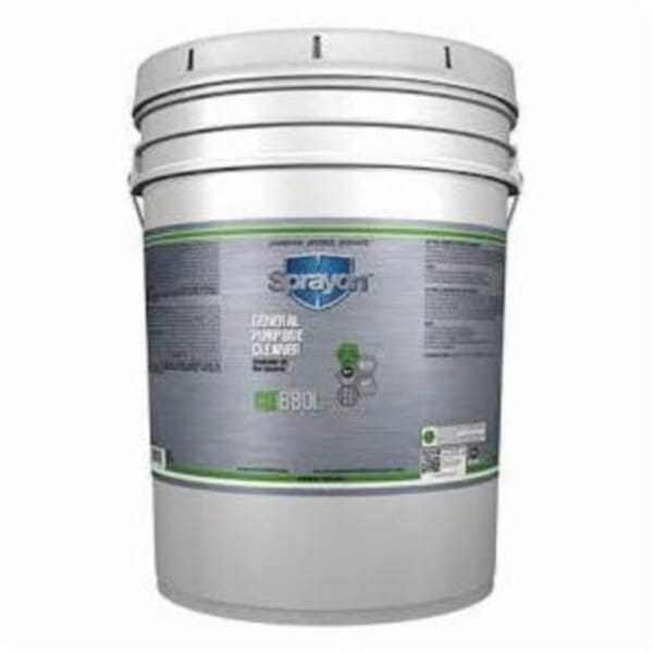 Sprayon S88005000 CD880L Heavy Duty General Purpose Cleaner, 5 gal Pail, Ammonia Odor/Scent, Clear, Liquid Form