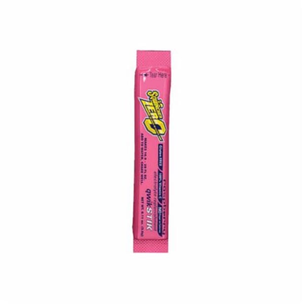 Sqwincher 060105-RB Qwik Stik Zero Sugar Free Sports Drink Mix, 0.11 oz Pack, 20 oz Yield, Powder Form, Raspberry