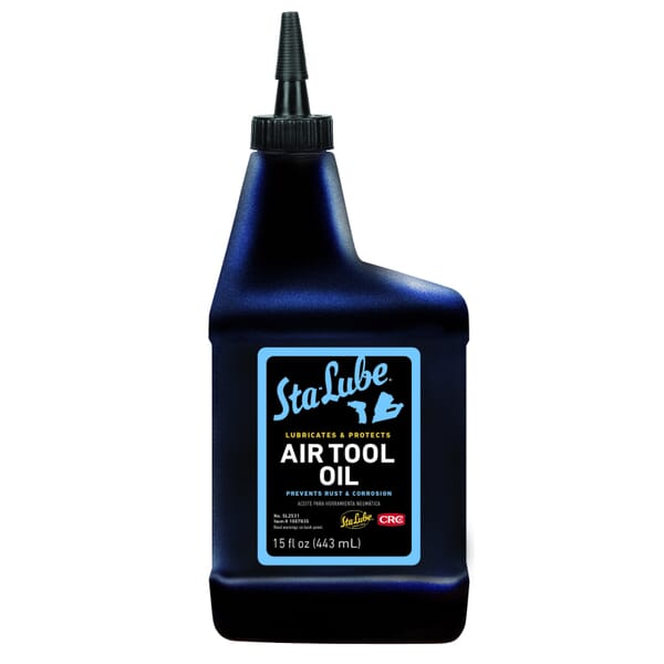 Sta-Lube SL2531 Non-Flammable Air Tool Oil, 15 oz Bottle, Faint Petroleum Odor/Scent, Liquid Form, Amber/Blue