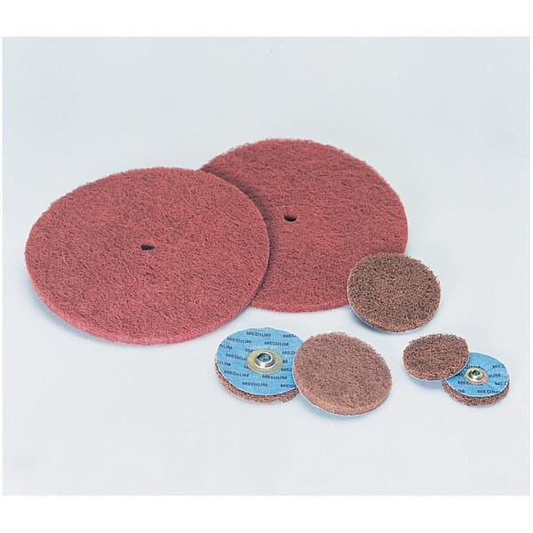 Standard Abrasives 7010330633 Non-Woven Buff and Blend Disc, 8 in Dia Disc, Very Fine Grade, Aluminum Oxide Abrasive, Nylon Backing
