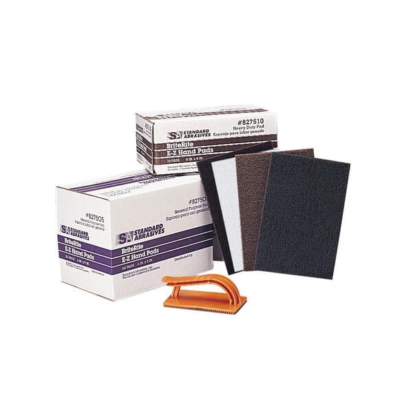 Standard Abrasives 7010310293 Buff and Blend Pad, 9 in L, 6 in W W/Dia, Very Fine Grade, Aluminum Oxide Abrasive