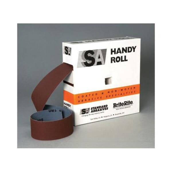 Standard Abrasives 7010295370 Multi-Purpose Handy Roll, 50 yd L Roll x 1-1/2 in W Roll, 100 Grit, Fine Grade, Aluminum Oxide Abrasive, Cloth Backing