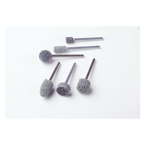 Standard Abrasives 7010368358 Unitized Mounted Point, A1, 3/4 in Dia Head x 2-1/2 in L Head, 1/4 in Dia Shank