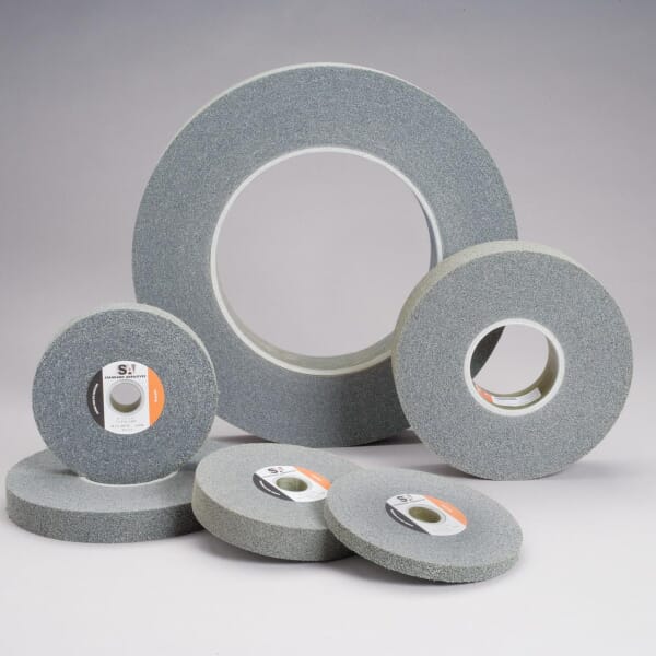 Standard Abrasives 7000046893 LDW Wheel, 8 in Dia Wheel, 3 in Center Hole, 1 in W Face, Fine Grade, Silicon Carbide Abrasive