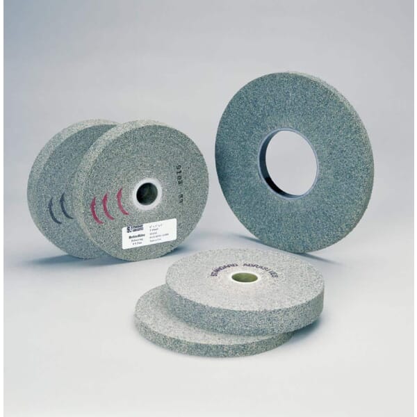 Standard Abrasives 7000046731 854193 Wheel, 6 in Dia Wheel, 1 in Center Hole, 1 in W Face, Fine Grade, Silicon Carbide Abrasive
