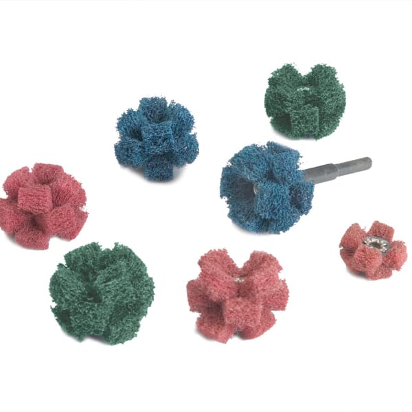 Standard Abrasives 7010368694 Eyelet General Purpose Cross Buff, 1-1/2 in Dia Buff, Very Fine Grade, 2 Plys, 1/2 in W Face