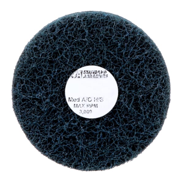 Standard Abrasives 7100093311 Buff and Blend Wheel, 3 in Dia Wheel, 1/4 in Center Hole, 2 Plys, Medium Grade