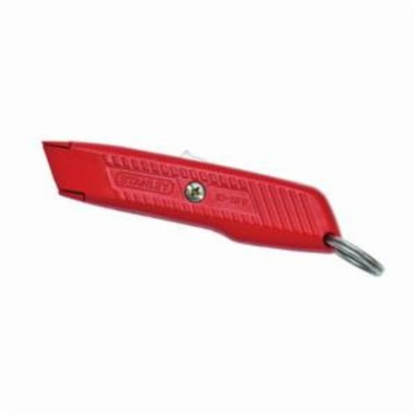 Stanley 10-189C-TT General Purpose Tether-Ready Safety Utility Knife, Self-Retracting Blade, Carbon Steel Blade, 1 Blades Included, 5-7/8 in OAL