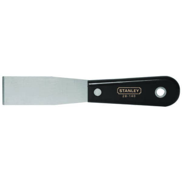 Stanley 28-140 Putty Knife, 3-5/8 in L x 1-1/4 in W, Steel Blade, Stiff Blade Flexibility