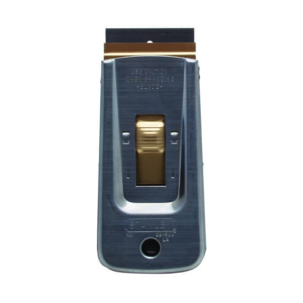 Stanley 28-500 Retractable Blade Position 1 Razor Scrapper, 3-3/4 in L x 1-1/2 in W, Carbon Steel Blade, Steel Handle