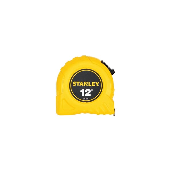 Stanley 30-485 Tape Rule, 12 ft L x 1/2 in W Blade, Polymer Coated Steel Blade