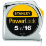 Stanley 33-158 Tape Rule, 16 ft L x 3/4 in W Blade, Mylar Polyester Film Blade, 1/16ths, 1/32nds, 1 mm Graduation
