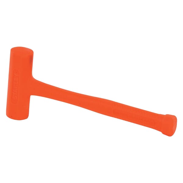 Stanley Compo-Cast 57-543 Slimline Head Soft Face Hammer, 12-7/8 in OAL, Soft Face, 21 oz Non-Ferrous Metal Head, Steel Handle