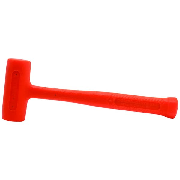 Stanley Compo-Cast 57-541 Slimline Head Soft Face Hammer, 10-9/16 in OAL, 1-19/64 in Soft Face, 14 oz Alloy Steel Head, Steel Handle