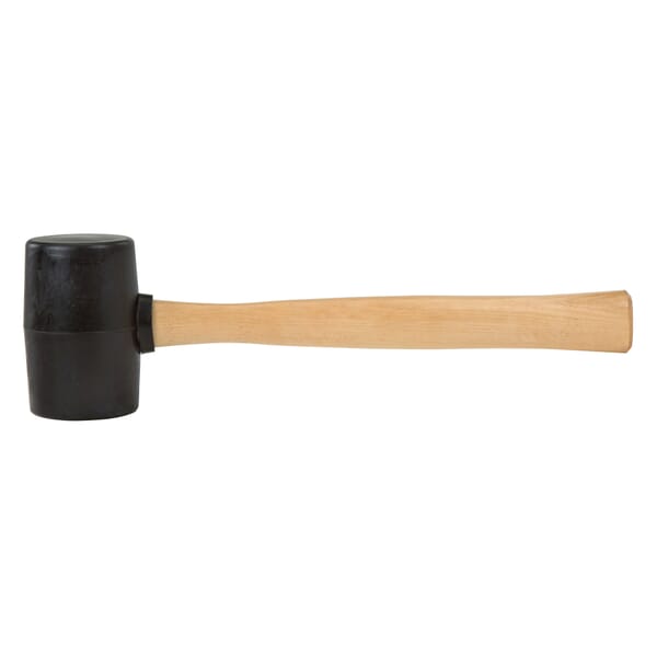 Stanley 57-522 Mallet, 13-1/2 in OAL, 2-3/8 in Dia Soft Face, 18 oz Tough Rubber Head, Wood Handle