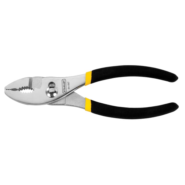 Stanley 84-098 Basic Slip Joint Plier, 1-3/8 in L Forged Alloy Steel Jaw, Serrated Jaw Surface, 8-1/4 in OAL, ASME B107.500-2010/B107.23M