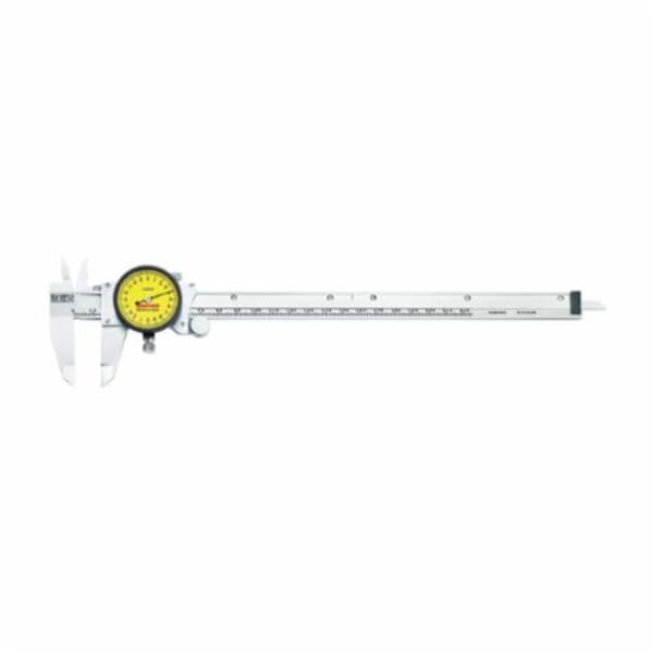 Starrett 120MB-300 Accurate Direct Reading Reliable Dial Caliper, 0 to 300 mm, Graduation 0.02 mm, 0.3 in Inside x 3 in Outside D Jaw, Stainless Steel, Satin